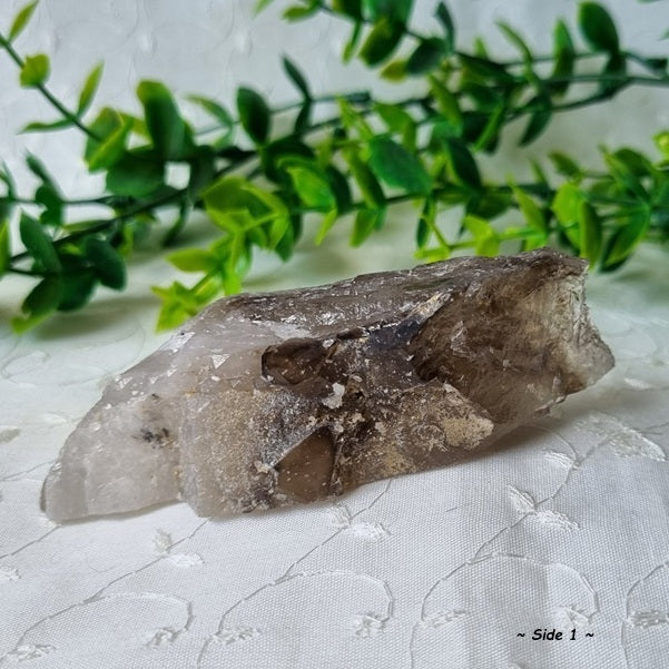 Elestial Smokey Quartz - (ID: crn25)