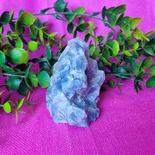Blue Calcite Chunk - (ID: crn26)