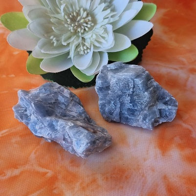 Blue Calcite Nuggets – (ID: crn35)