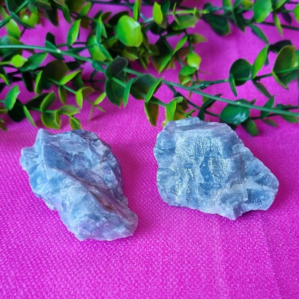 Blue Calcite Nuggets – (ID: crn35)