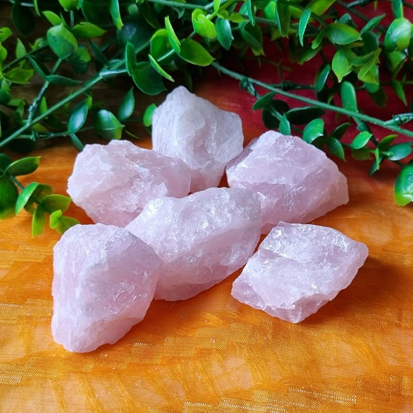 Rose Quartz Chunks - small - (ID: crn61)