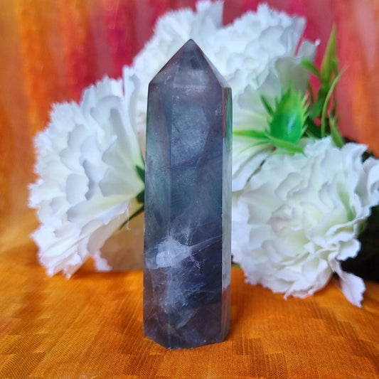 Rainbow Fluorite Point - (ID: crp12)