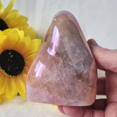 Aura Rose Quartz Freeform – (ID: crp23)