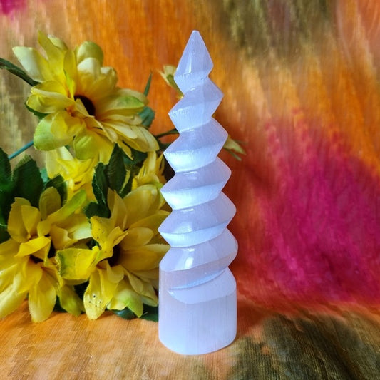 Selenite Spiral – (ID: crp2)