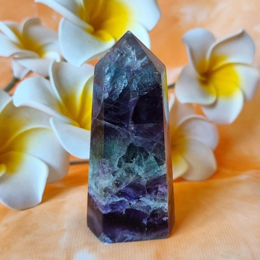 Rainbow Fluorite Point - (ID: crp35)