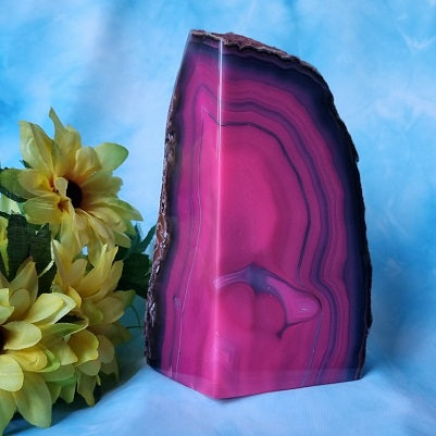 Pink Polished Agate - standing – (ID: crp37)