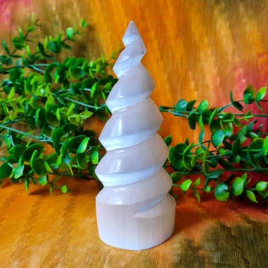 Selenite Spiral – (ID: crp41)