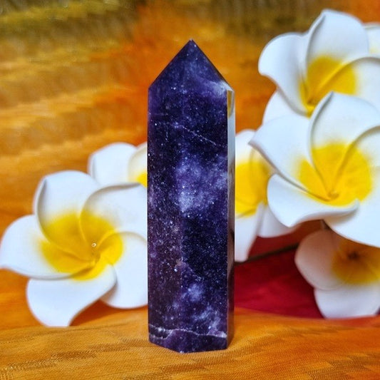 Lepidolite Point - (ID: crp55)