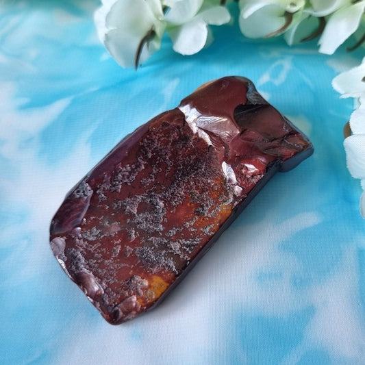 Red Mookaite Slice – (ID: crp99)