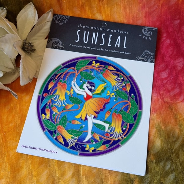 Bush Flower Fairy – Sunseal Mandala Decal – (ID: man10)