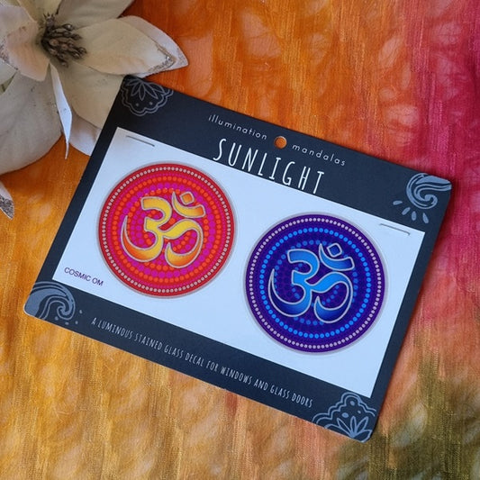 Cosmic Om – Sunlight Mandala Decals – (ID: man16)