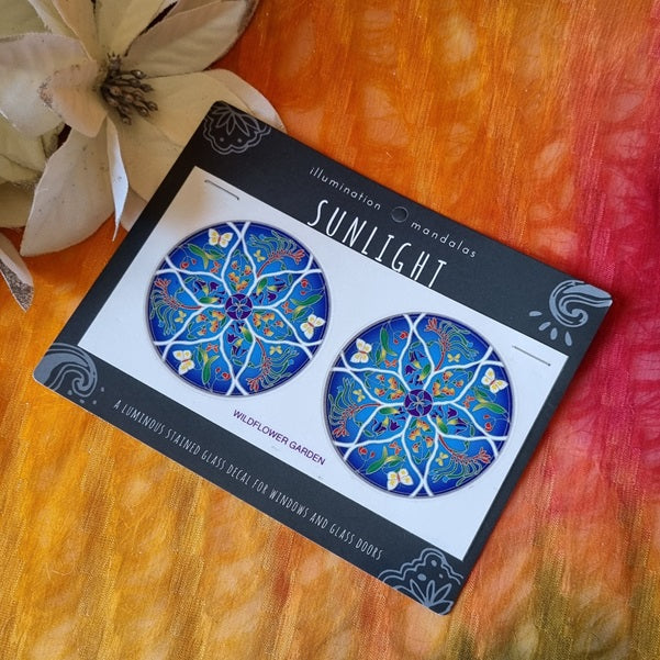 Wildflower Garden – Sunlight Mandala Decals – (ID: man17)