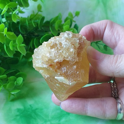 Honey Calcite Chunk - (ID: crn133)