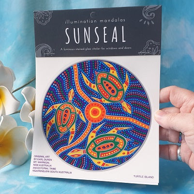 Turtle Island – Sunseal Mandala Decal –  (ID: man8)