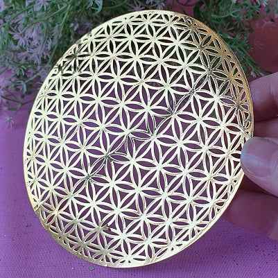 Flower of Life (gold plated) – (ID: sg1 - design B)