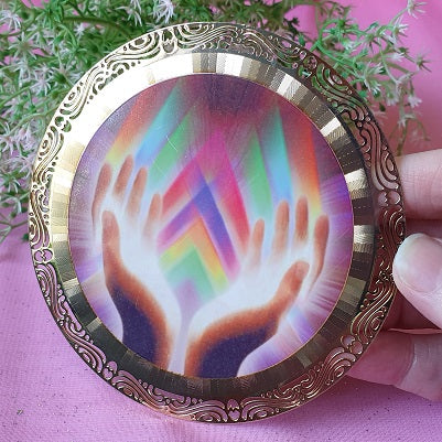 The Reiki Icon – Double Sided (gold plated) – (ID: sg10)