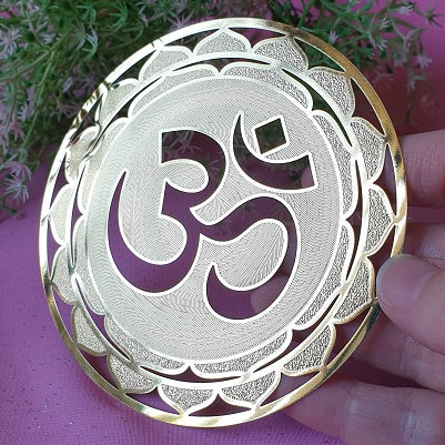 OM Mandala (gold plated) – (ID: sg7)